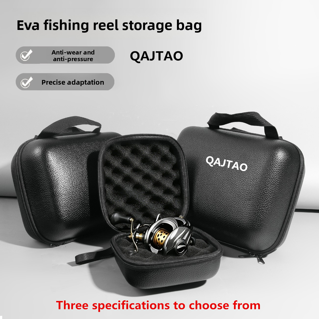 Fish Finder Case - QAJTAO Leather Fishing Reel Bag Shockproof