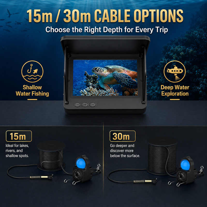 Fish Finder Underwater Camera  - огляд і ціна Fishing Depth Finder